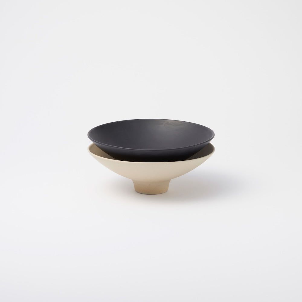 Stoneware Flat Bowl 6"