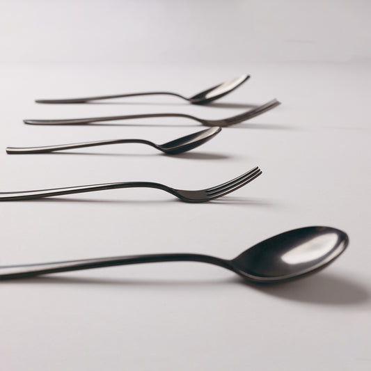 black-stainless-cutlery-smooth