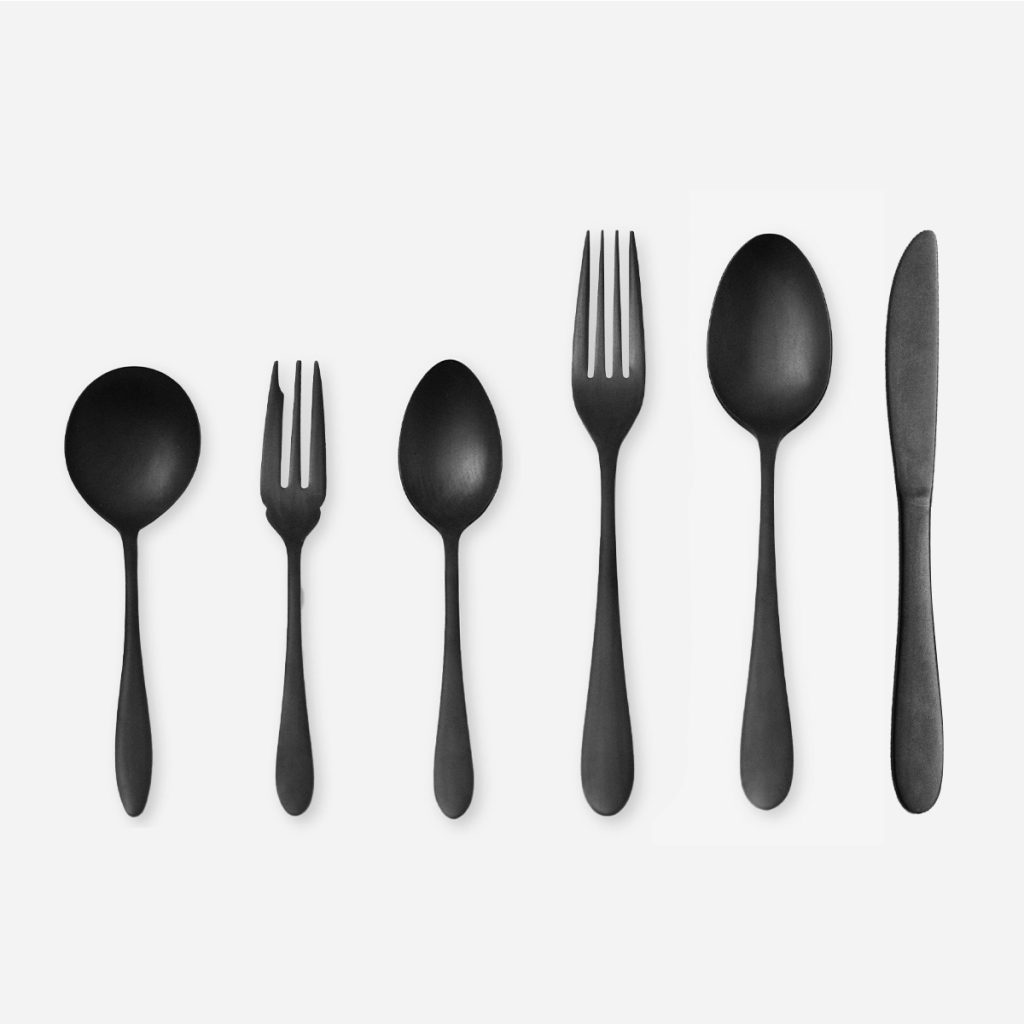 Black Stainless Cutlery/ Matte