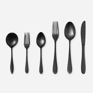 Black Stainless Cutlery/ Smooth